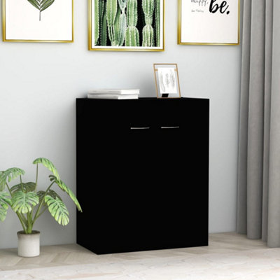 Berkfield Sideboard Black 60x30x75 cm Engineered Wood