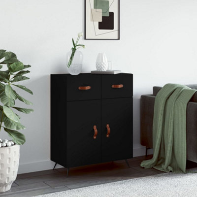 Berkfield Sideboard Black 69.5x34x90 cm Engineered Wood