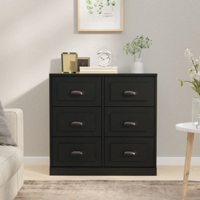 Berkfield Sideboard Black 70x35.5x67.5 cm Engineered Wood