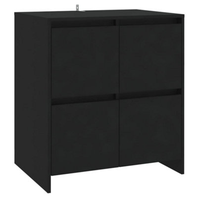 Berkfield Sideboard Black 70x41x75 cm Engineered Wood