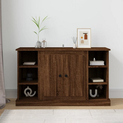 Berkfield Sideboard Brown Oak 100x35.5x60 cm Engineered Wood