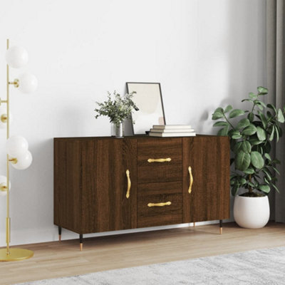 Berkfield Sideboard Brown Oak 100x36x60 cm Engineered Wood