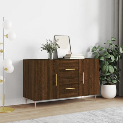 Berkfield Sideboard Brown Oak 100x36x60 cm Engineered Wood