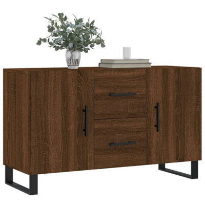 Berkfield Sideboard Brown Oak 100x36x60 cm Engineered Wood