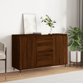 Berkfield Sideboard Brown Oak 104x35x70 cm Engineered Wood