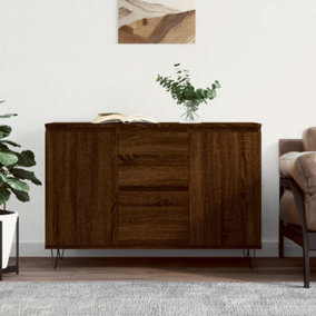 Berkfield Sideboard Brown Oak 104x35x70 cm Engineered Wood