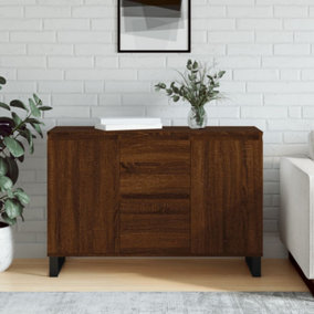 Berkfield Sideboard Brown Oak 104x35x70 cm Engineered Wood