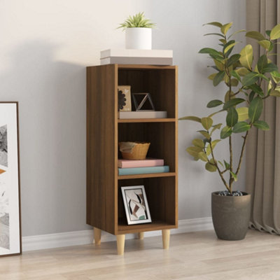 Berkfield Sideboard Brown Oak 34.5x32.5x90 cm Engineered Wood