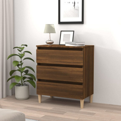 Berkfield Sideboard Brown Oak 60x35x69 cm Engineered Wood