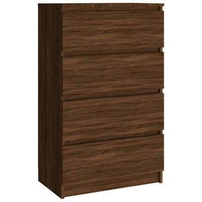 Berkfield Sideboard Brown Oak 60x35x98.5 cm Engineered Wood