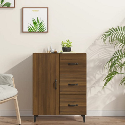 Berkfield Sideboard Brown Oak 69.5x34x90 cm Engineered Wood