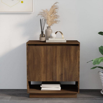 Berkfield Sideboard Brown Oak 70x41x75 cm Engineered Wood