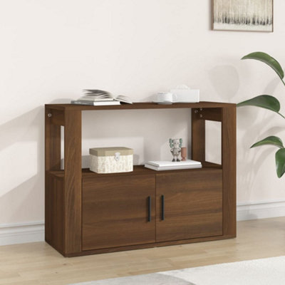 Berkfield Sideboard Brown Oak 80x30x60 cm Engineered Wood