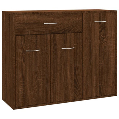 Berkfield Sideboard Brown Oak 88x30x70 cm Engineered Wood