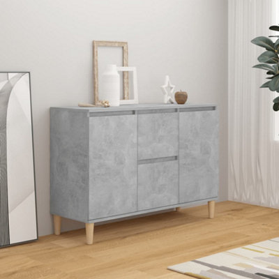 Grey concrete store sideboard