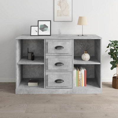 Berkfield Sideboard Concrete Grey 104.5x35.5x67.5 cm Engineered Wood