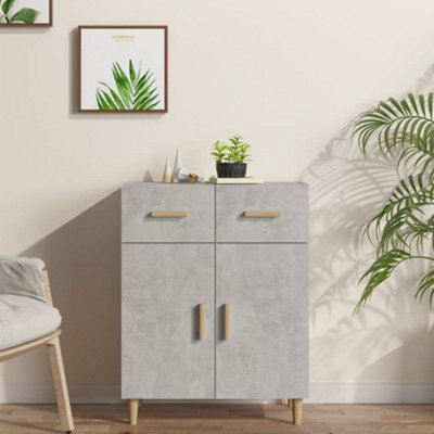 Berkfield Sideboard Concrete Grey 69.5x34x90 cm Engineered Wood