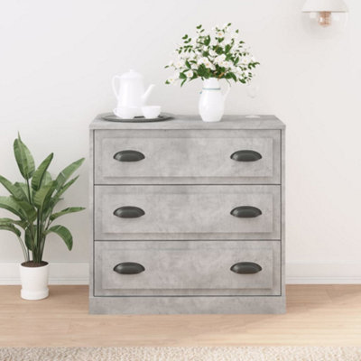 Berkfield Sideboard Concrete Grey 70x35.5x67.5 cm Engineered Wood