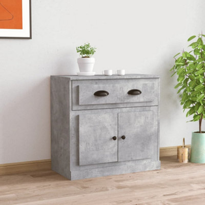 Berkfield Sideboard Concrete Grey 70x35.5x67.5 cm Engineered Wood