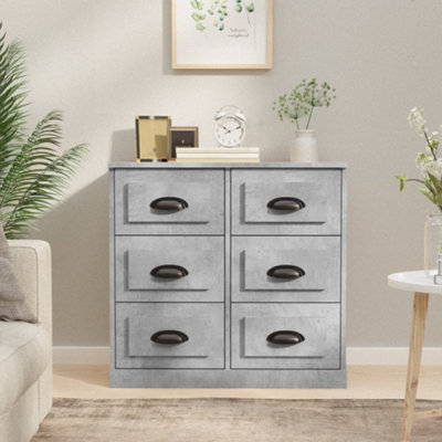 Berkfield Sideboard Concrete Grey 70x35.5x67.5 cm Engineered Wood