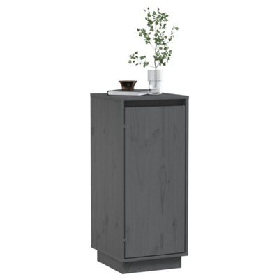 Berkfield Sideboard Grey 31.5x34x75 cm Solid Wood Pine