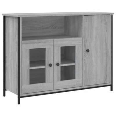 Berkfield Sideboard Grey Sonoma 100x35x75 cm Engineered Wood