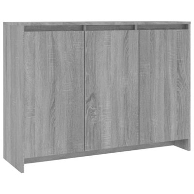 Berkfield Sideboard Grey Sonoma 102x33x75 cm Engineered Wood