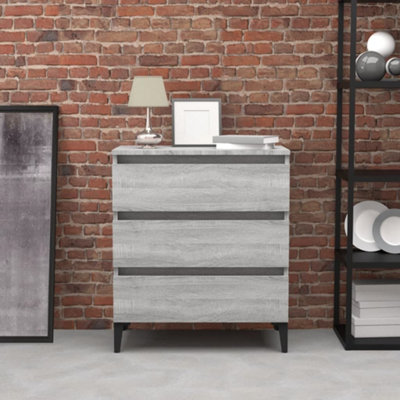 Berkfield Sideboard Grey Sonoma 60x35x69 cm Engineered Wood