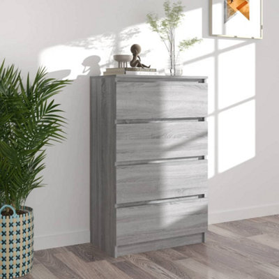 Berkfield Sideboard Grey Sonoma 60x35x98.5 cm Engineered Wood