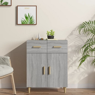 Berkfield Sideboard Grey Sonoma 69.5x34x90 cm Engineered Wood