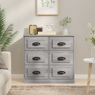 Berkfield Sideboard Grey Sonoma 70x35.5x67.5 cm Engineered Wood