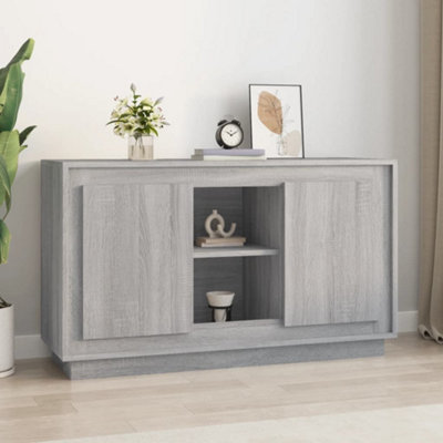 Berkfield Sideboard Grey Sonona 102x35x60 cm Engineered Wood