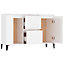 Berkfield Sideboard High Gloss White 104x35x70 cm Engineered Wood