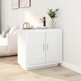 Berkfield Sideboard High Gloss White 80x40x75 cm Engineered Wood