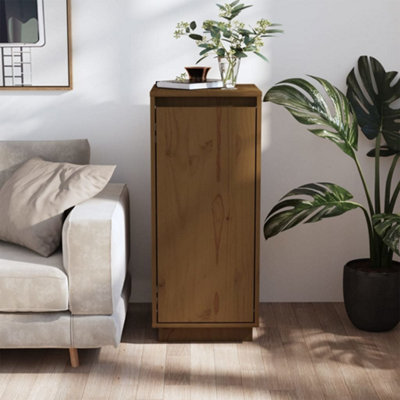 Berkfield Sideboard Honey Brown 31.5x34x75 cm Solid Wood Pine