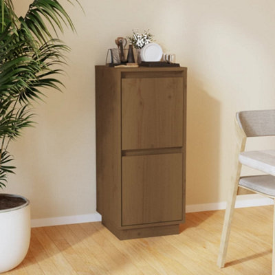 Berkfield Sideboard Honey Brown 31.5x34x75 cm Solid Wood Pine