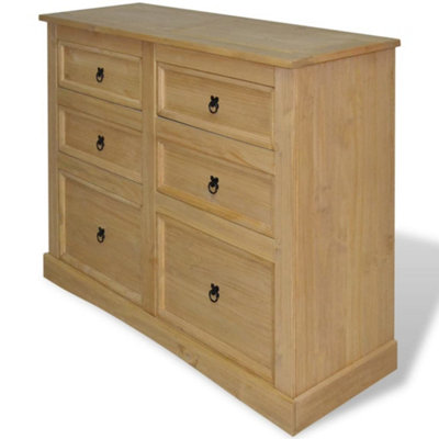 Berkfield Sideboard Mexican Pine Corona Range 130x48x104 cm