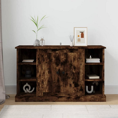 Berkfield Sideboard Smoked Oak 100x35.5x60 cm Engineered Wood