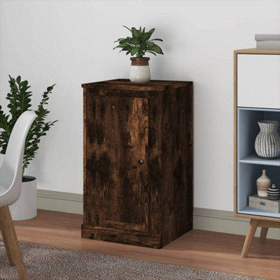 Berkfield Sideboard Smoked Oak 37.5x35.5x67.5 cm Engineered Wood