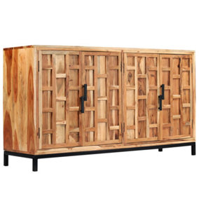 Berkfield Sideboard Solid Acacia Wood 145x40x80 cm