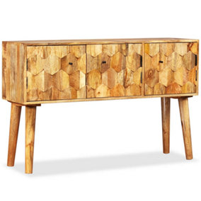 Berkfield Sideboard Solid Mango Wood 118x35x75 cm