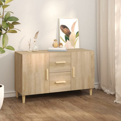 Berkfield Sideboard Sonoma Oak 100x36x60 cm Engineered Wood