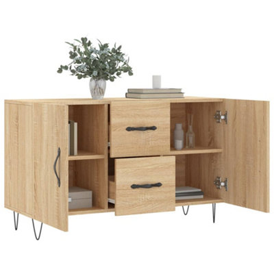 Berkfield Sideboard Sonoma Oak 100x36x60 cm Engineered Wood