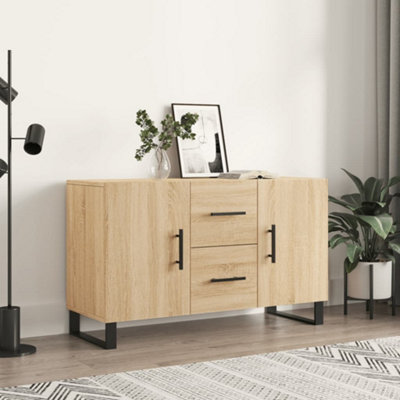 Berkfield Sideboard Sonoma Oak 100x36x60 cm Engineered Wood