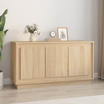 Berkfield Sideboard Sonoma Oak 102x35x55 cm Engineered Wood