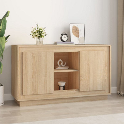 Berkfield Sideboard Sonoma Oak 102x35x60 cm Engineered Wood