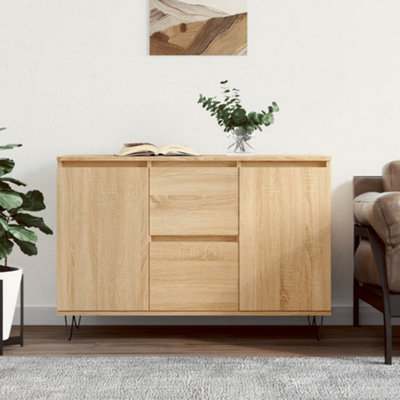 Berkfield Sideboard Sonoma Oak 104x35x70 cm Engineered Wood