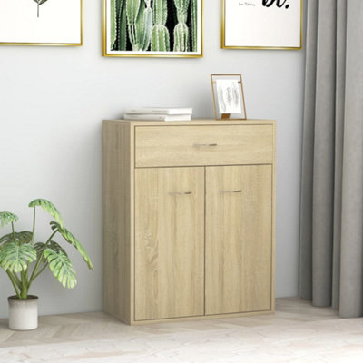 Berkfield Sideboard Sonoma Oak 60x30x75 cm Engineered Wood