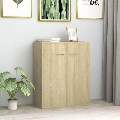 Berkfield Sideboard Sonoma Oak 60x30x75 cm Engineered Wood