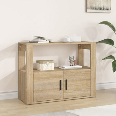 Berkfield Sideboard Sonoma Oak 80x30x60 cm Engineered Wood